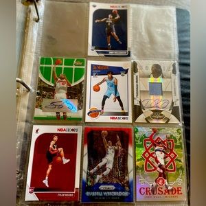 Card book full of basketball cards!